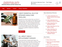 Tablet Screenshot of anklepain.info